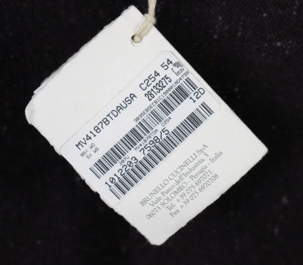 $6150 Brunello Cucinelli Blazer 44 R (54 EU) Purple Fleck Wool Cashmere Italy